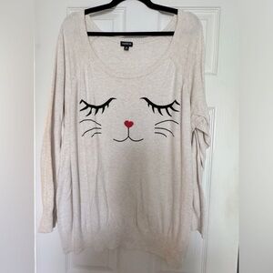 Torrid Cat face Sweater